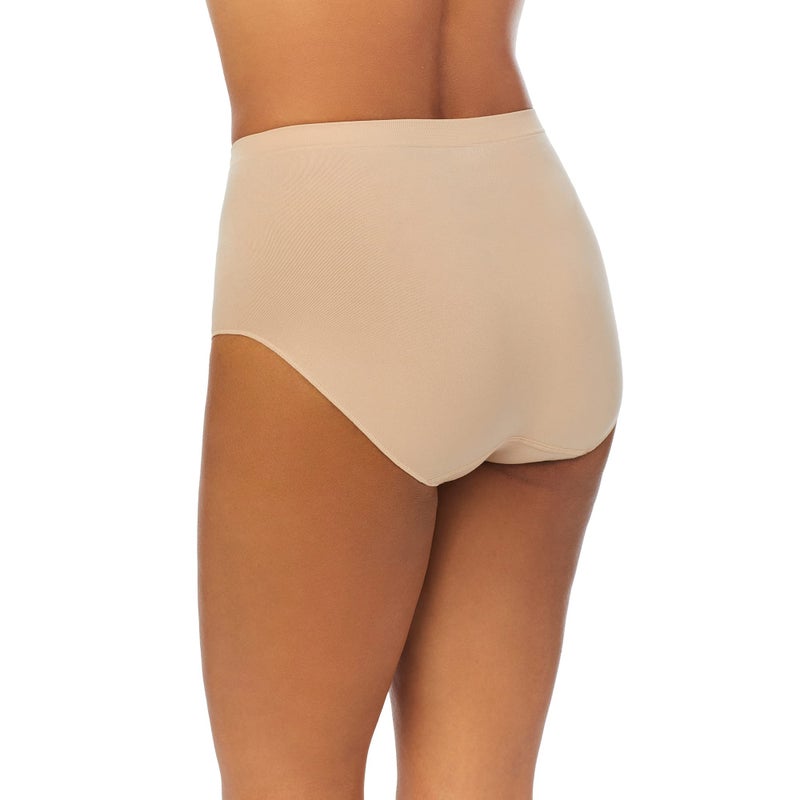 ELLEN TRACY Womenâ€™s Full Brief Panties Breathable Seamless Underwear 4-Pack Multipack (Regular & Plus Size) - Large - Image 2